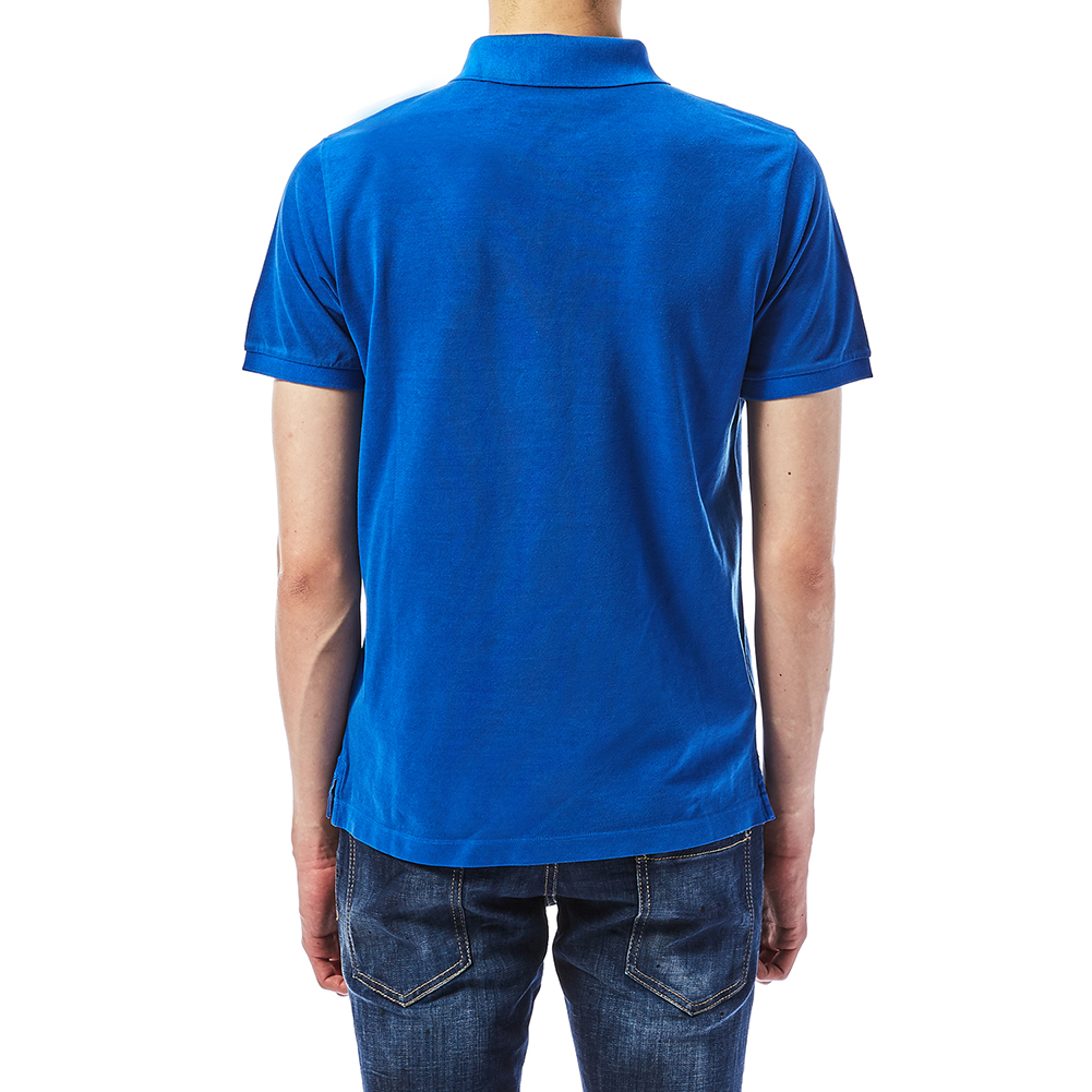 스톤아일랜드(STONE ISLAND) 와펜 로고 패치 슬림핏 남자 카라 반팔티셔츠 681522S67 V0022
