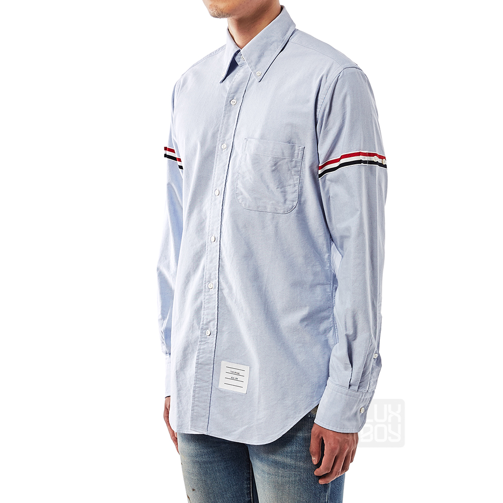 톰브라운(THOM BROWNE) 옥스포드 삼선 남자 셔츠 MWL150E 00139 480