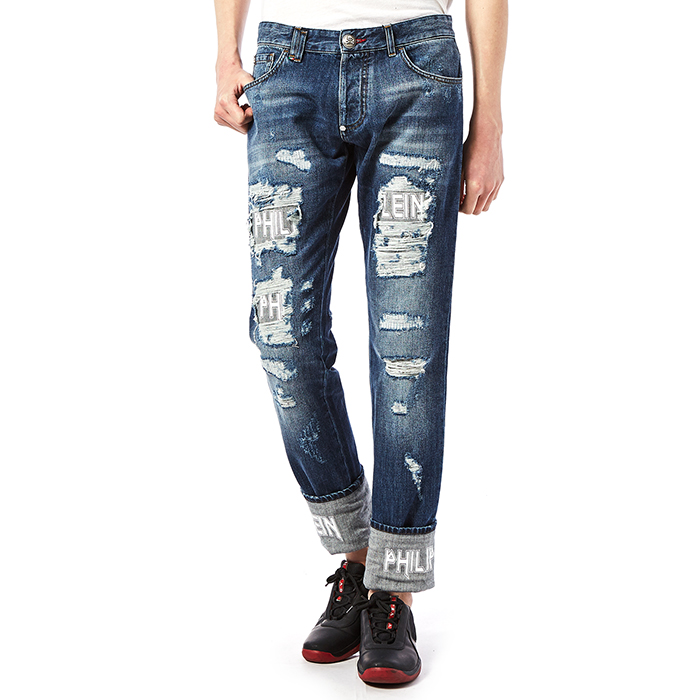 필립플레인(PHILIPP PLEIN) 몬스터 스트레이트 컷 남자 진 MDT0697 PDE001N 08WM