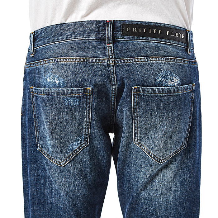 필립플레인(PHILIPP PLEIN) 몬스터 스트레이트 컷 남자 진 MDT0697 PDE001N 08WM