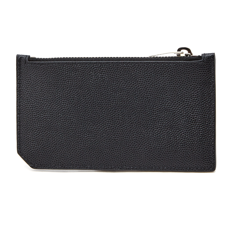 생로랑(SAINT LAURENT PARIS) 로고 프라그망 지퍼 공용 명함/카드지갑 458589 BTY0N 1000