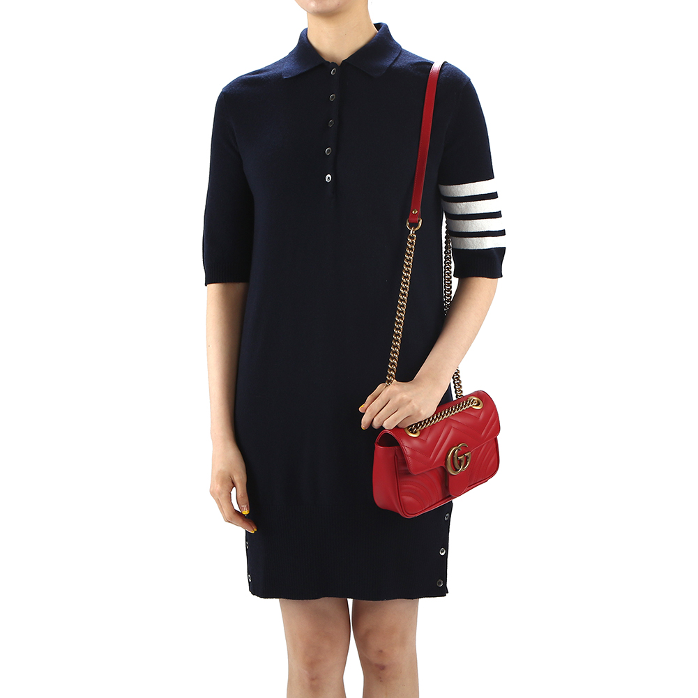 구찌(GUCCI) 마몬트 마틀라세 미니 여자 숄더백 446744 DTDIT 6433