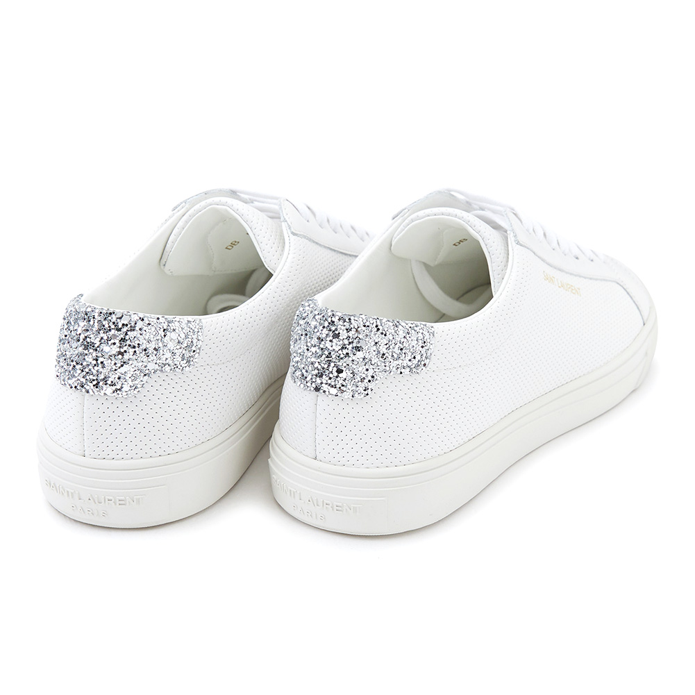 생로랑(SAINT LAURENT PARIS) 퍼포레이티드 글리터 여자 앤디 스니커즈 590014 0ZT60 9285