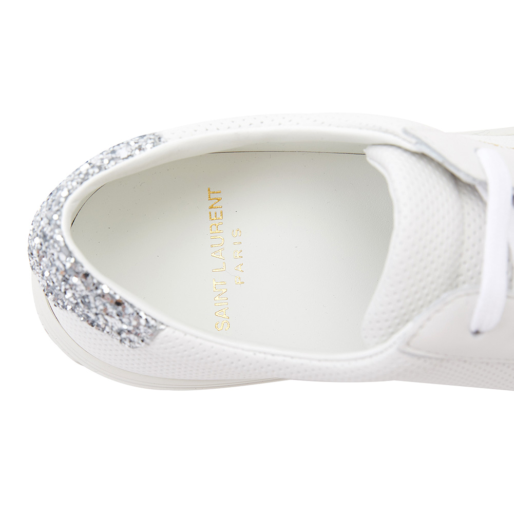 생로랑(SAINT LAURENT PARIS) 퍼포레이티드 글리터 여자 앤디 스니커즈 590014 0ZT60 9285