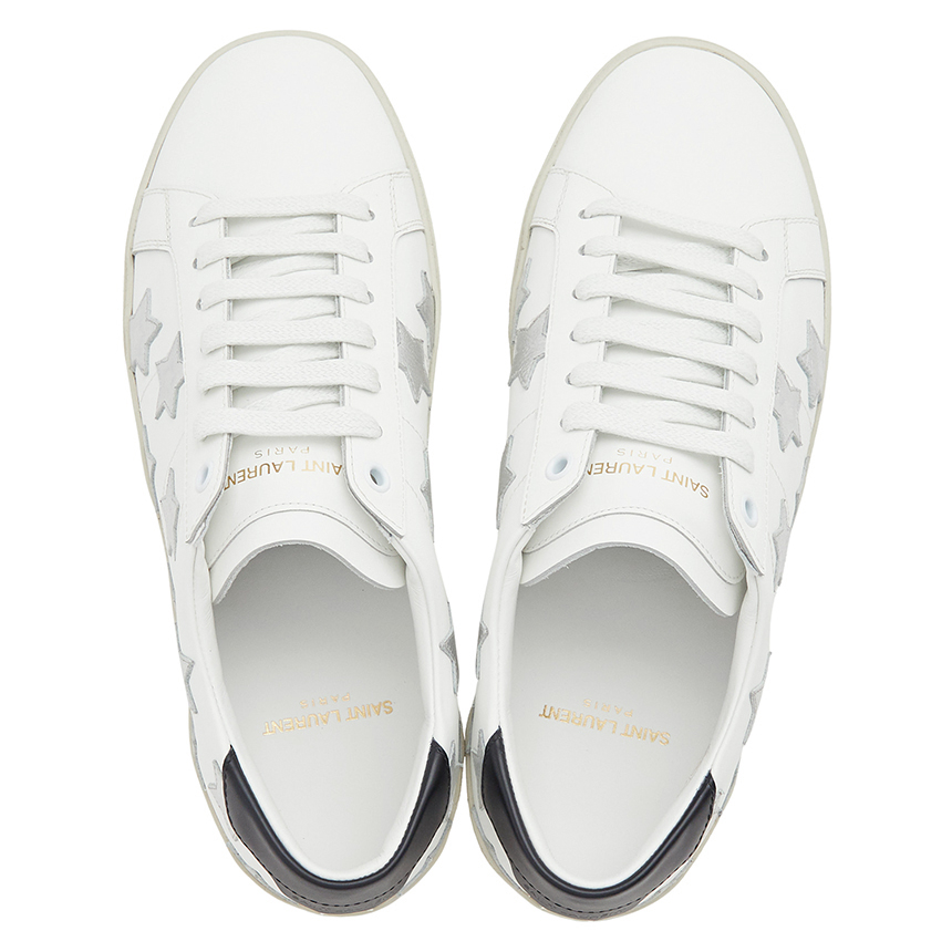 생로랑(SAINT LAURENT PARIS) 실버 스타 남자 캘리포니아 스니커즈 421572 0MP10 9082
