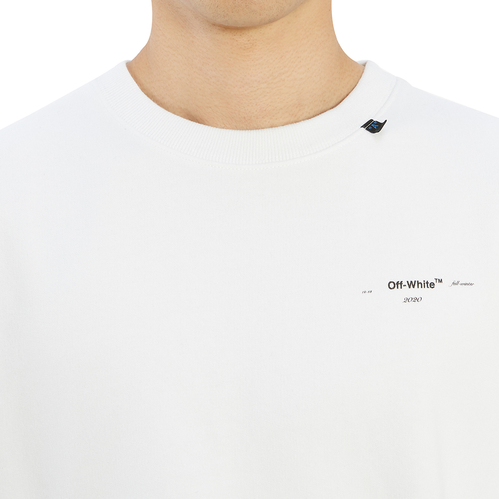 오프화이트(OFF WHITE) 앱스트랙 애로우 오버 남자 기모 맨투맨 긴팔티셔츠 OMBA035F 19E30011 0110