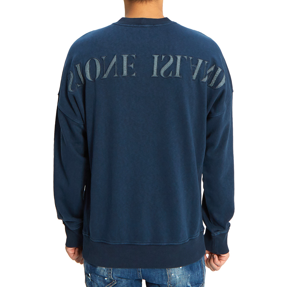 스톤아일랜드(STONE ISLAND) 로고 남자 긴팔 맨투맨 티셔츠 701561261 V0128