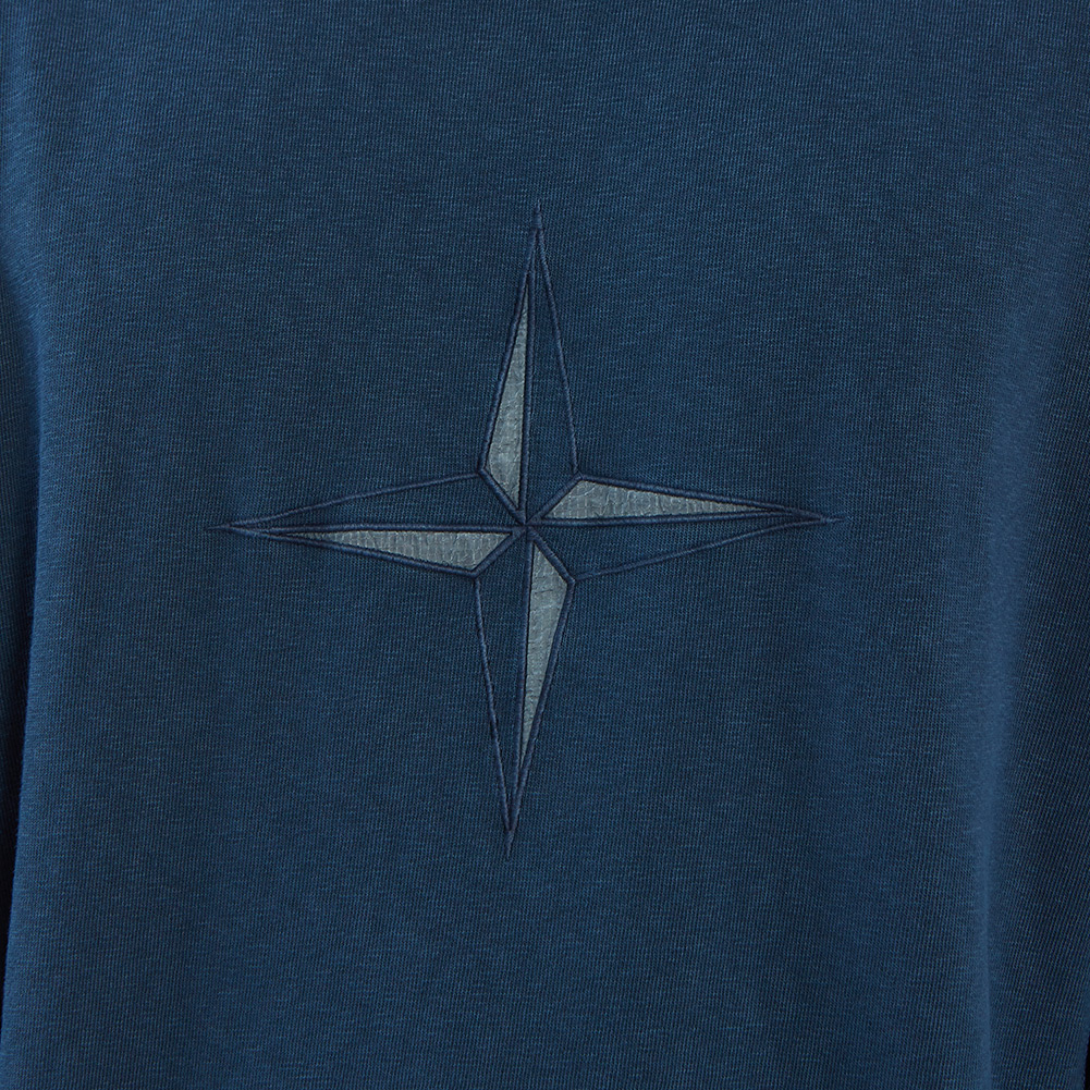 스톤아일랜드(STONE ISLAND) 로고 남자 긴팔 맨투맨 티셔츠 701561261 V0128