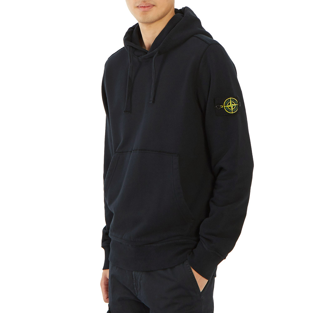 스톤아일랜드(STONE ISLAND) 와펜 남자 후드 긴팔 기모 맨투맨 티셔츠 711562820 V0020