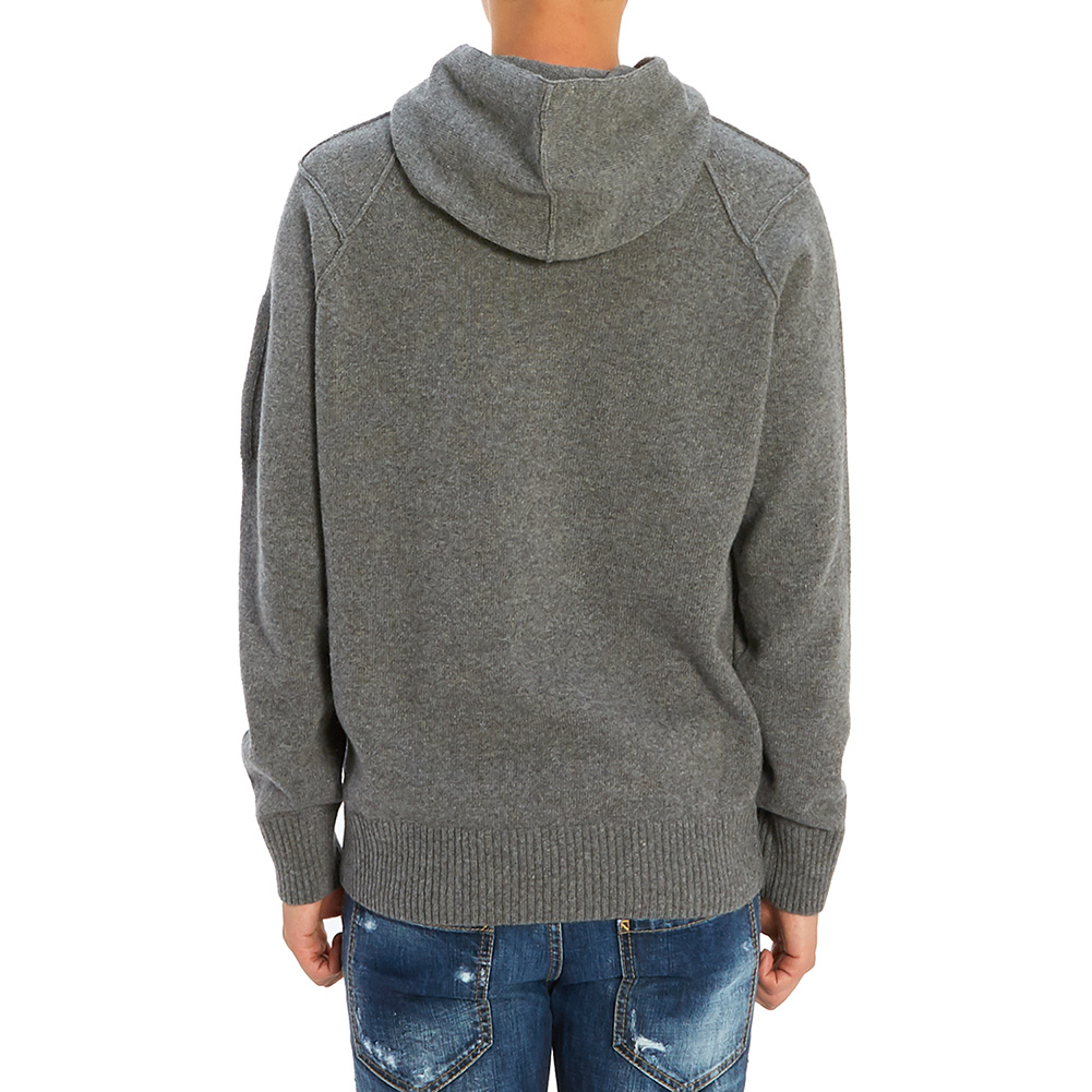 씨피컴퍼니(CP COMPANY) 렌즈 후드 남자 울 니트 07CMKN067A 005504A 925