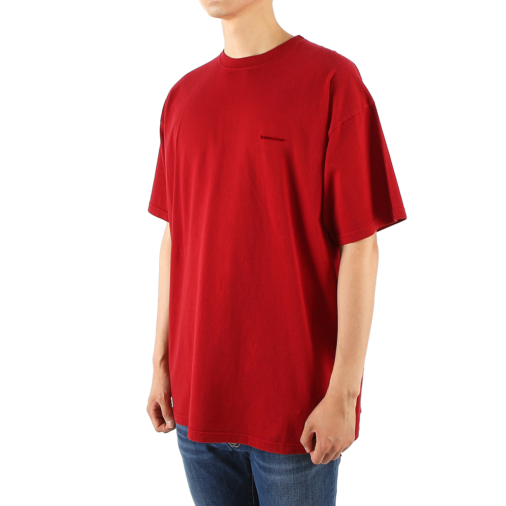 발렌시아가(BALENCIAGA) 로고 남자 반팔티셔츠 556150 TCV25 6064