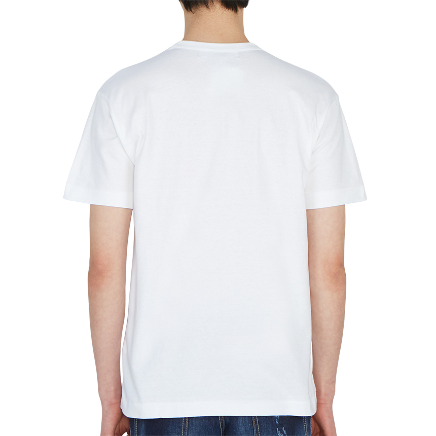 꼼데가르송(COMME DES GARCONS) 스크래치 레드와펜 반팔티셔츠 AZ T034 051 1 (남여공용) SA_AZ T034 051 1_102