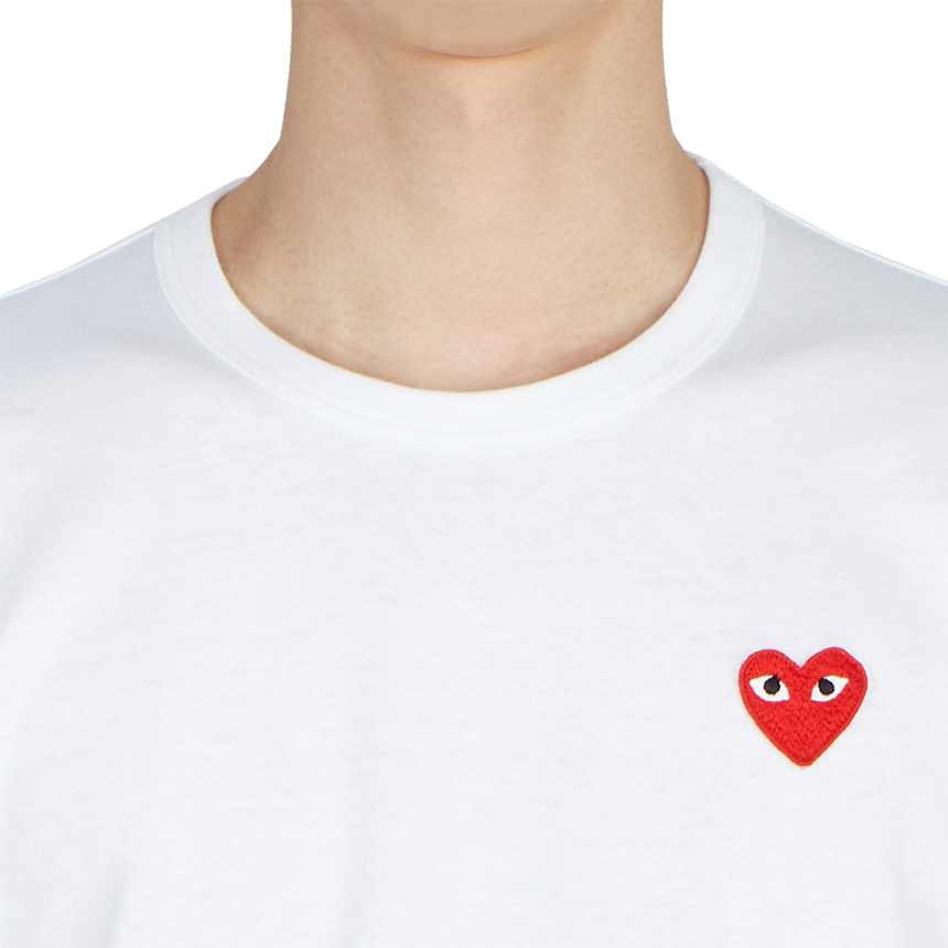 꼼데가르송(COMME DES GARCONS) 스크래치 레드와펜 반팔티셔츠 AZ T034 051 1 (남여공용) SA_AZ T034 051 1_102