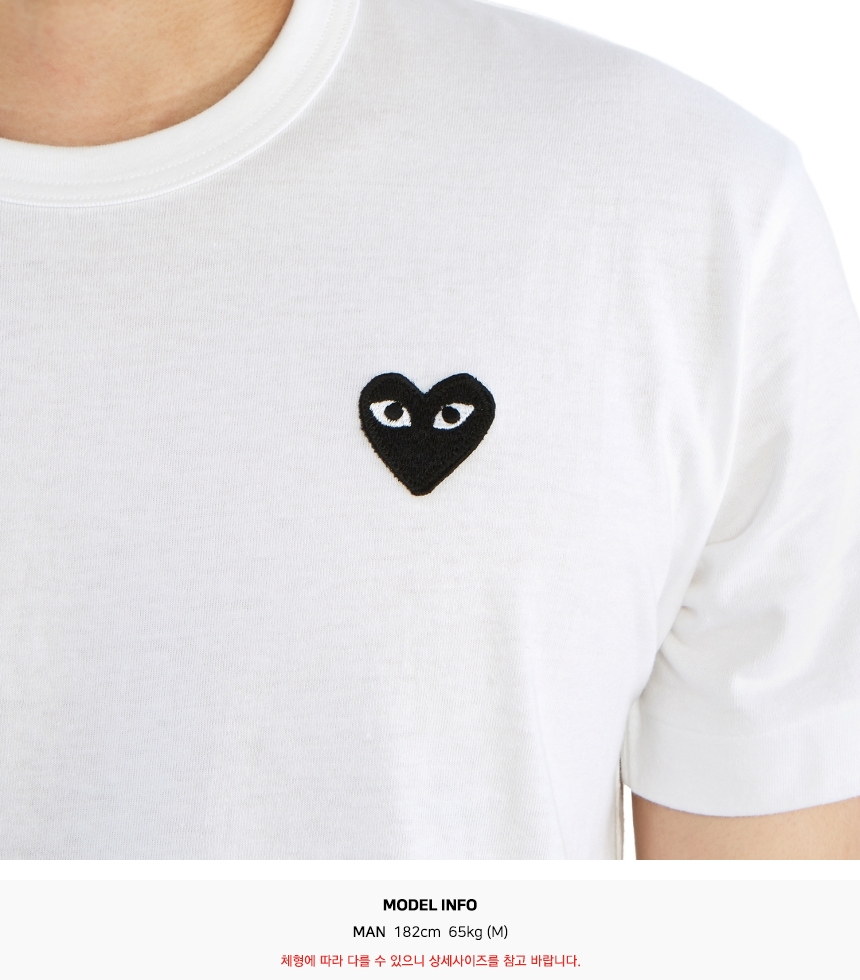 꼼데가르송(COMME DES GARCONS) 블랙와펜 남성 반팔티셔츠 AZ T064 051 2