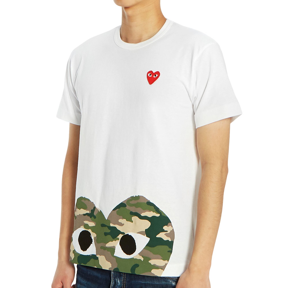 꼼데가르송(COMME DES GARCONS) 레드와펜 카모 남자 반팔티셔츠 AZ T244 051 1