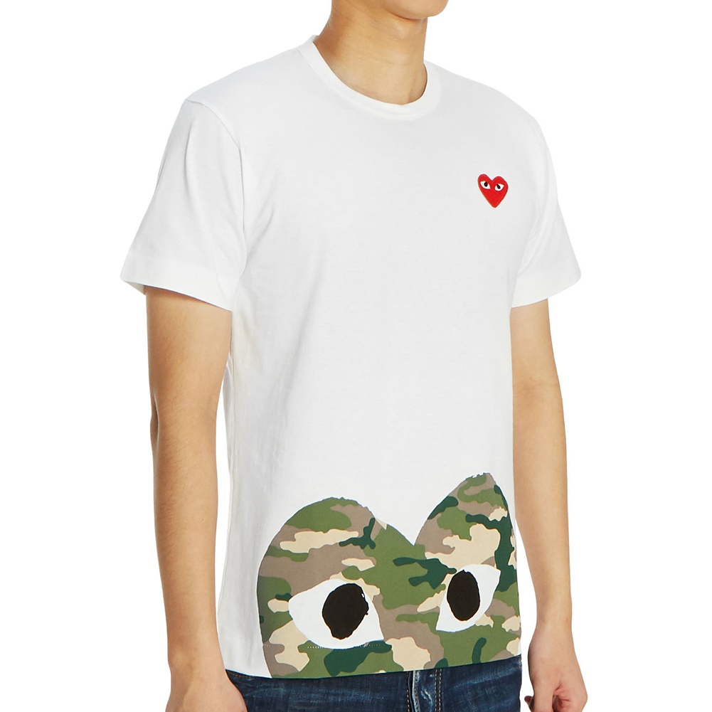 꼼데가르송(COMME DES GARCONS) 레드와펜 카모 남자 반팔티셔츠 AZ T244 051 1