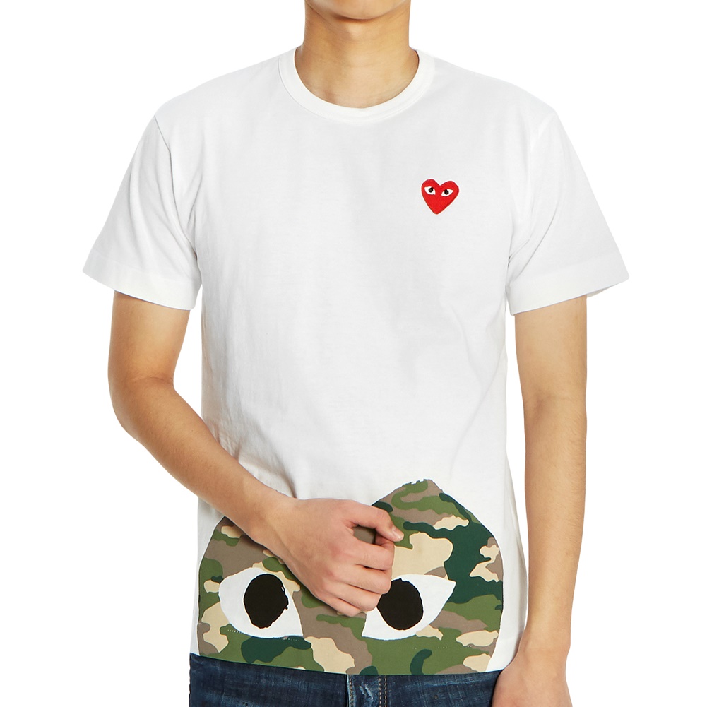 꼼데가르송(COMME DES GARCONS) 레드와펜 카모 남자 반팔티셔츠 AZ T244 051 1