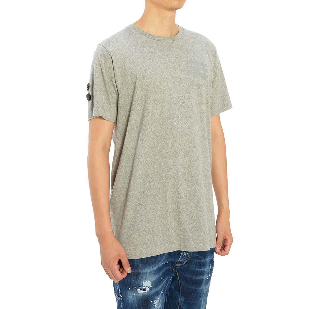 오프화이트(OFF WHITE) 인더스트리얼 슬림 남자 반팔티셔츠 OMAA027E 19185004 0791