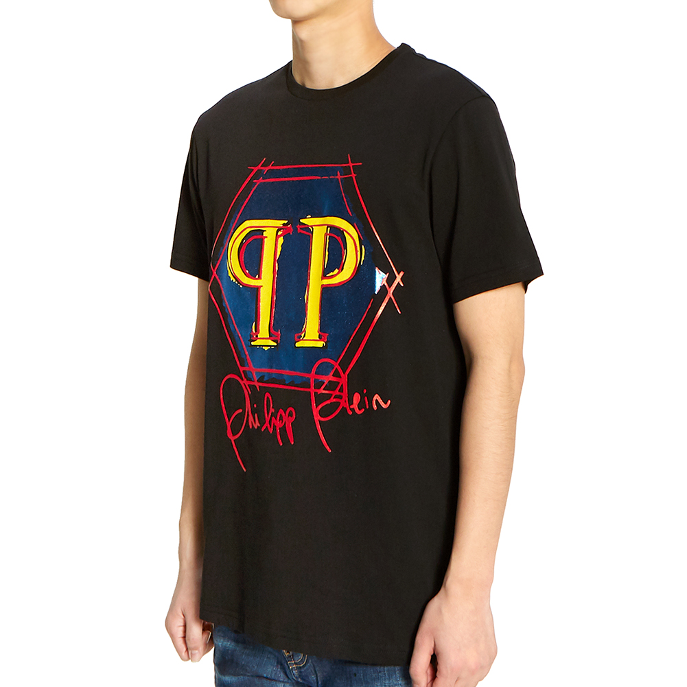 필립플레인(PHILIPP PLEIN) 스테이트먼트 플래티넘 컷 남자 반팔티셔츠 MTK3941 PJY002N 02