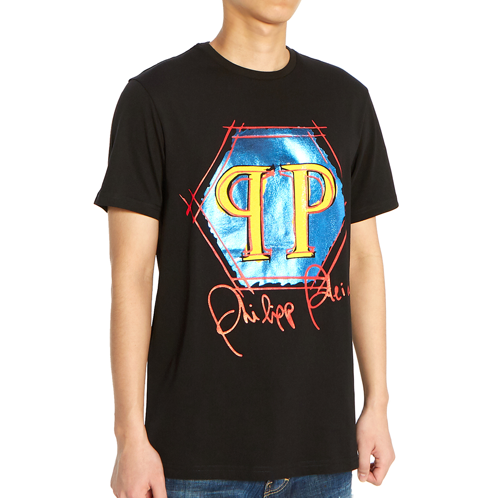 필립플레인(PHILIPP PLEIN) 스테이트먼트 플래티넘 컷 남자 반팔티셔츠 MTK3941 PJY002N 02