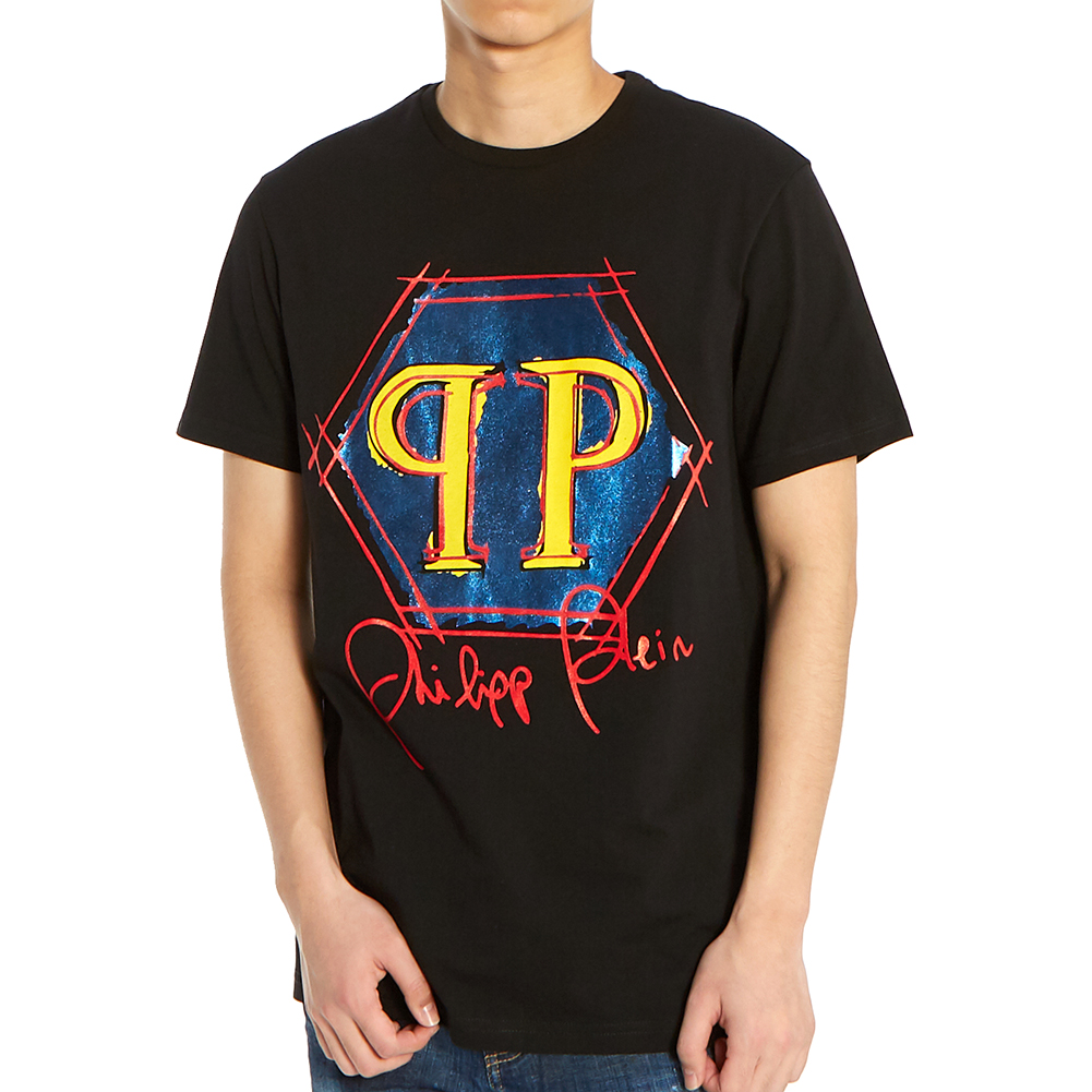 필립플레인(PHILIPP PLEIN) 스테이트먼트 플래티넘 컷 남자 반팔티셔츠 MTK3941 PJY002N 02