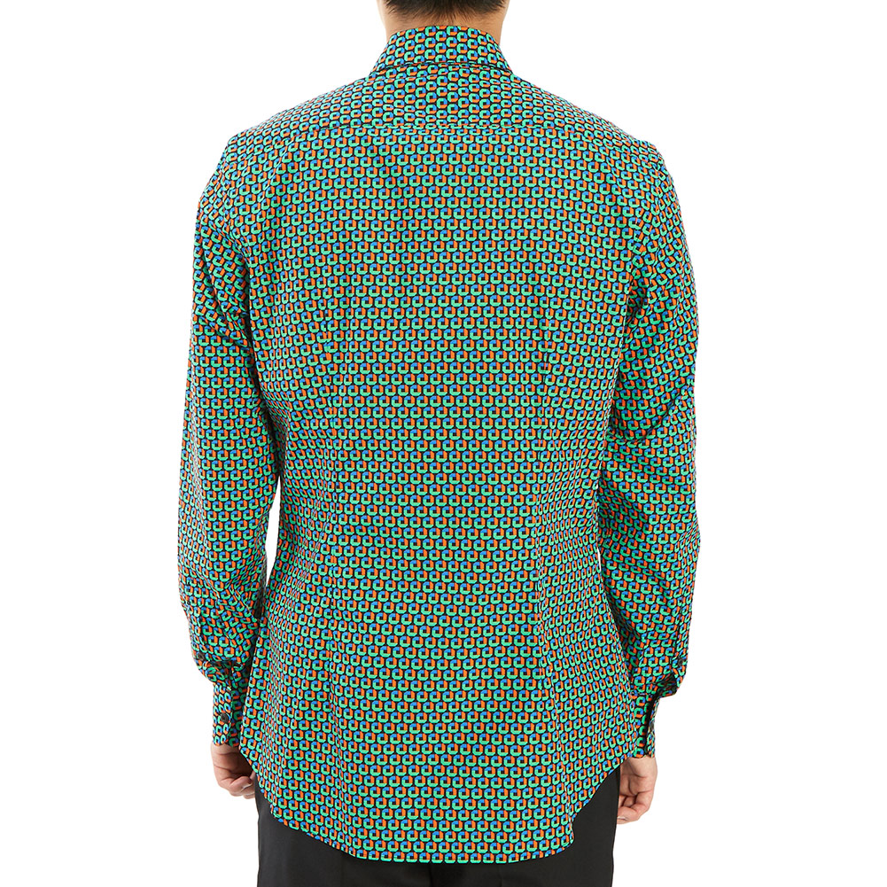 프라다(PRADA) 포플린 마이크로 남자 셔츠 UCM608 1TDA F0089
