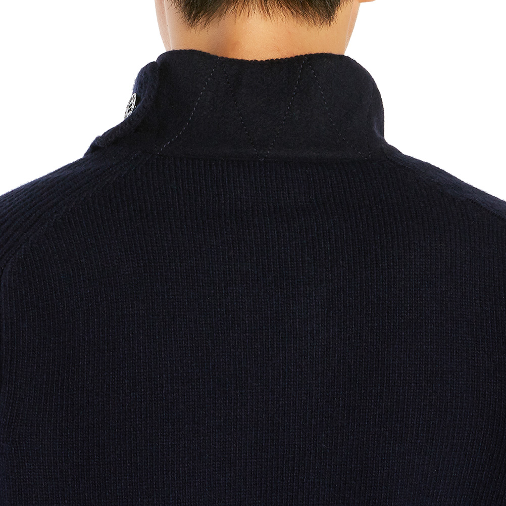 스톤아일랜드(STONE ISLAND) 와펜 남자 울 집업 가디건 7115564A3 V0020