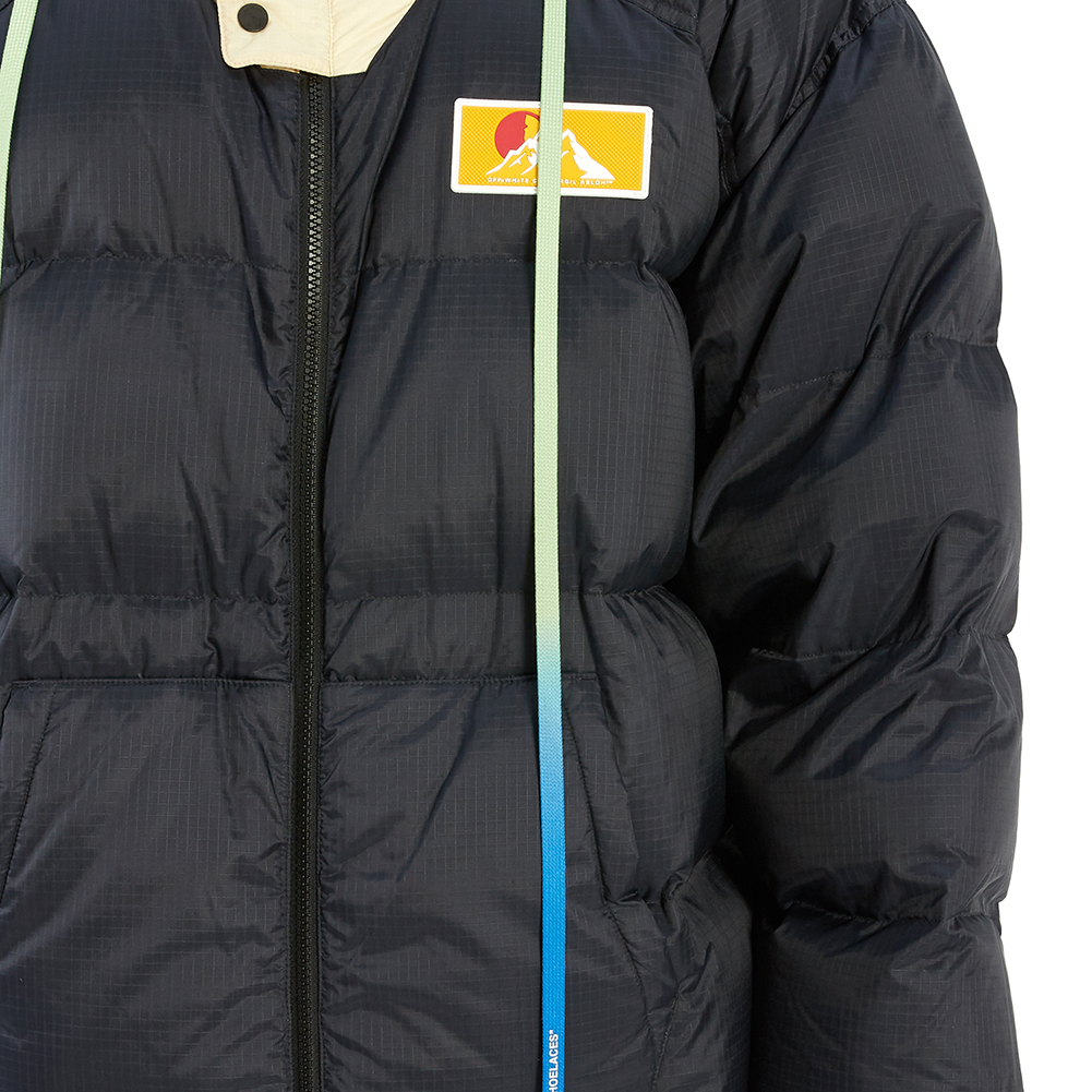 오프화이트(OFF WHITE) 스캐폴딩 남자 후드 패딩 점퍼 OMED019F 19E15025 3201