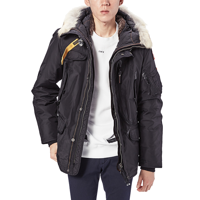 파라점퍼스(PARAJUMPERS) 라이트핸드 마스터피스 남자 점퍼 PMJCKMA03 BLACK
