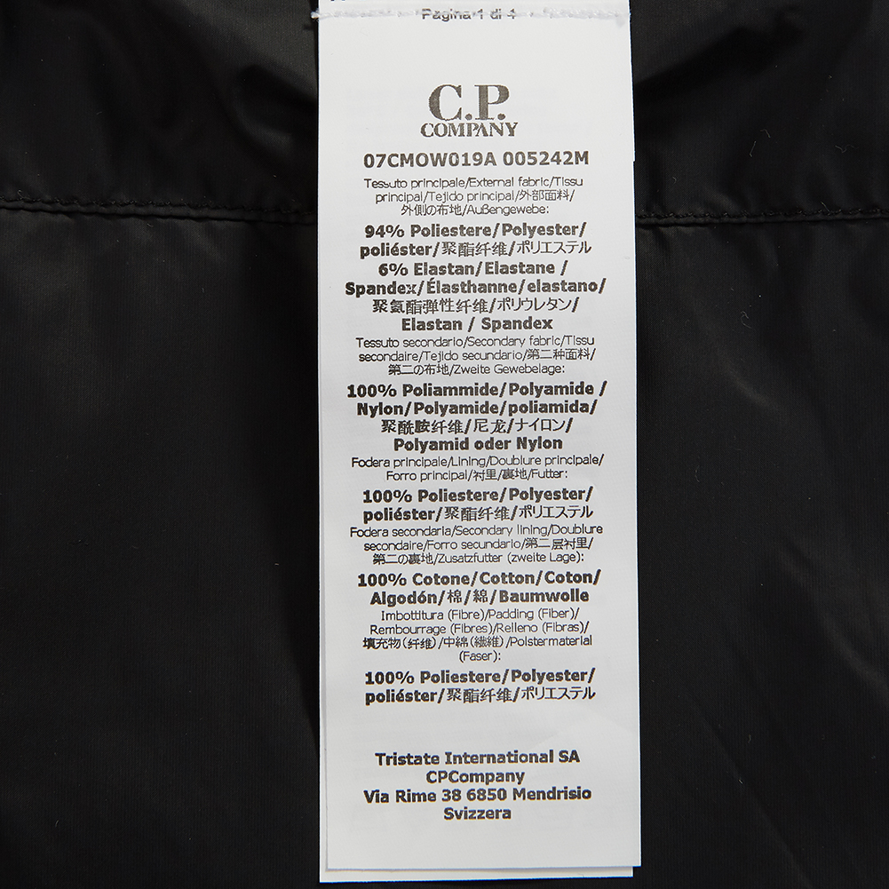 씨피컴퍼니(CP COMPANY) 쉘 고글 남자 후드 패딩 조끼 07CMOW019A 005242M 999