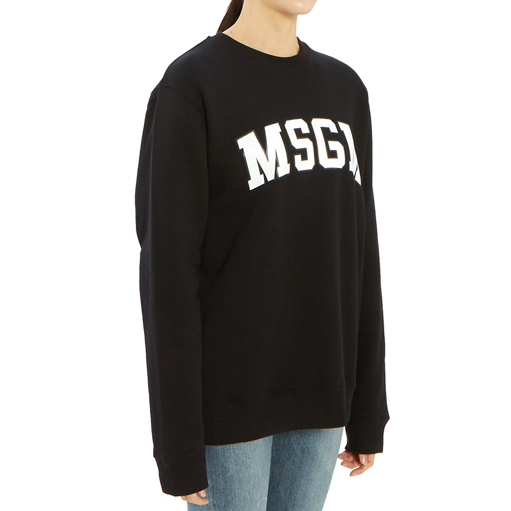 엠에스지엠(MSGM) 로고 여자 긴팔 기모 맨투맨 티셔츠 2742MDM163 195799 99