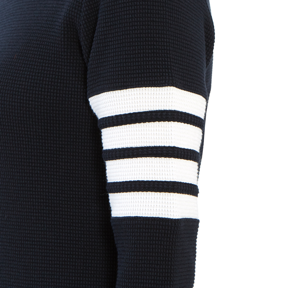 톰브라운(THOM BROWNE) 사선 완장 여자 터틀넥 니트 FJS041A 05802 415