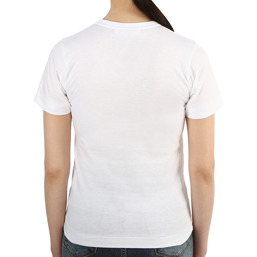 꼼데가르송(COMME DES GARCONS) 스크래치 레드와펜 여성 반팔티셔츠 AZ T107 051 2 SA_AZ T107 051 2_036