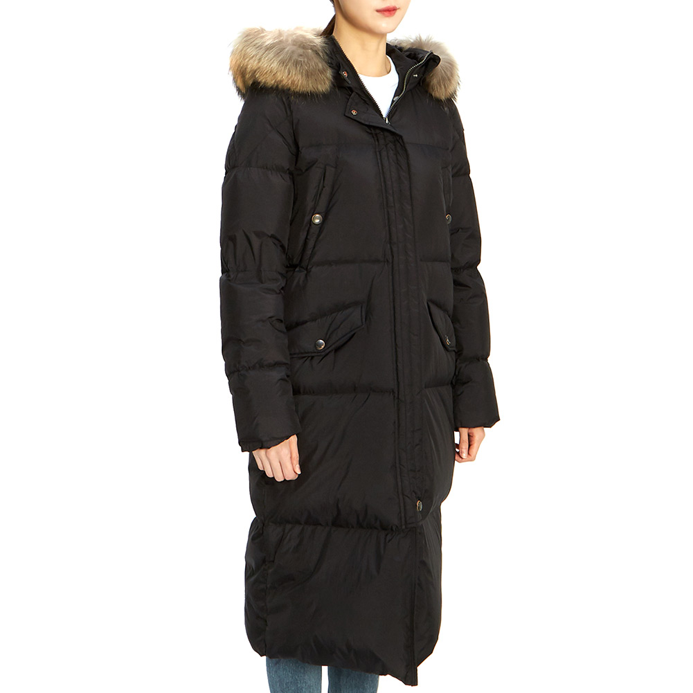 파라점퍼스(PARAJUMPERS) 푸프 여자 롱 패딩 점퍼 PWJCKEL32 BLACK