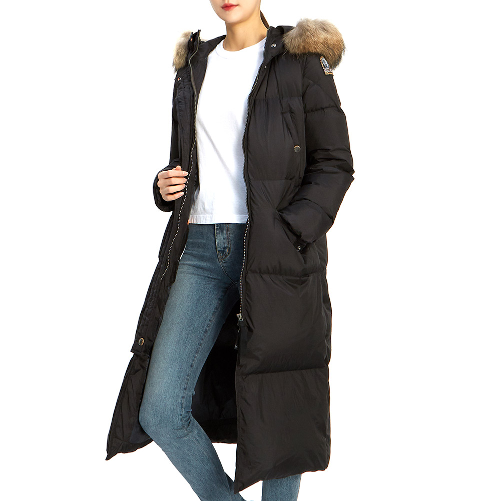 파라점퍼스(PARAJUMPERS) 푸프 여자 롱 패딩 점퍼 PWJCKEL32 BLACK