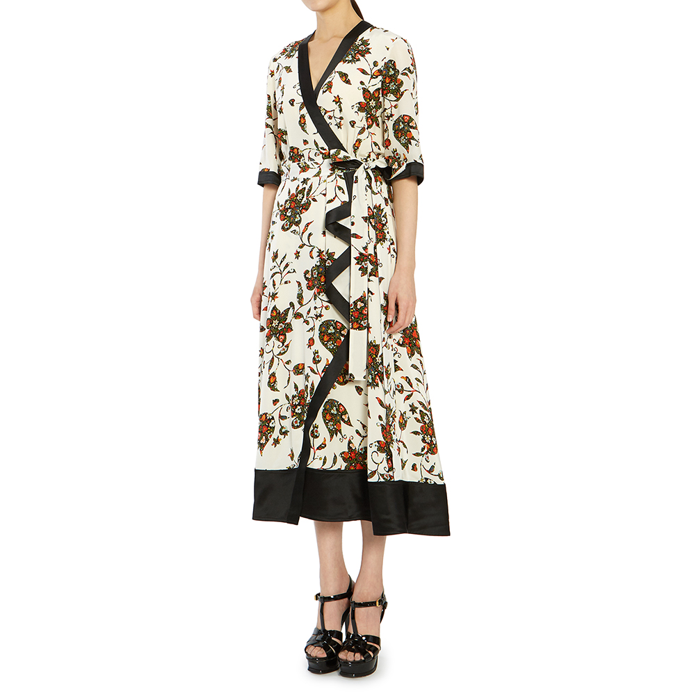 토리버치(TORYBURCH) 프린티드 랩 여자 실크 원피스 61698 893
