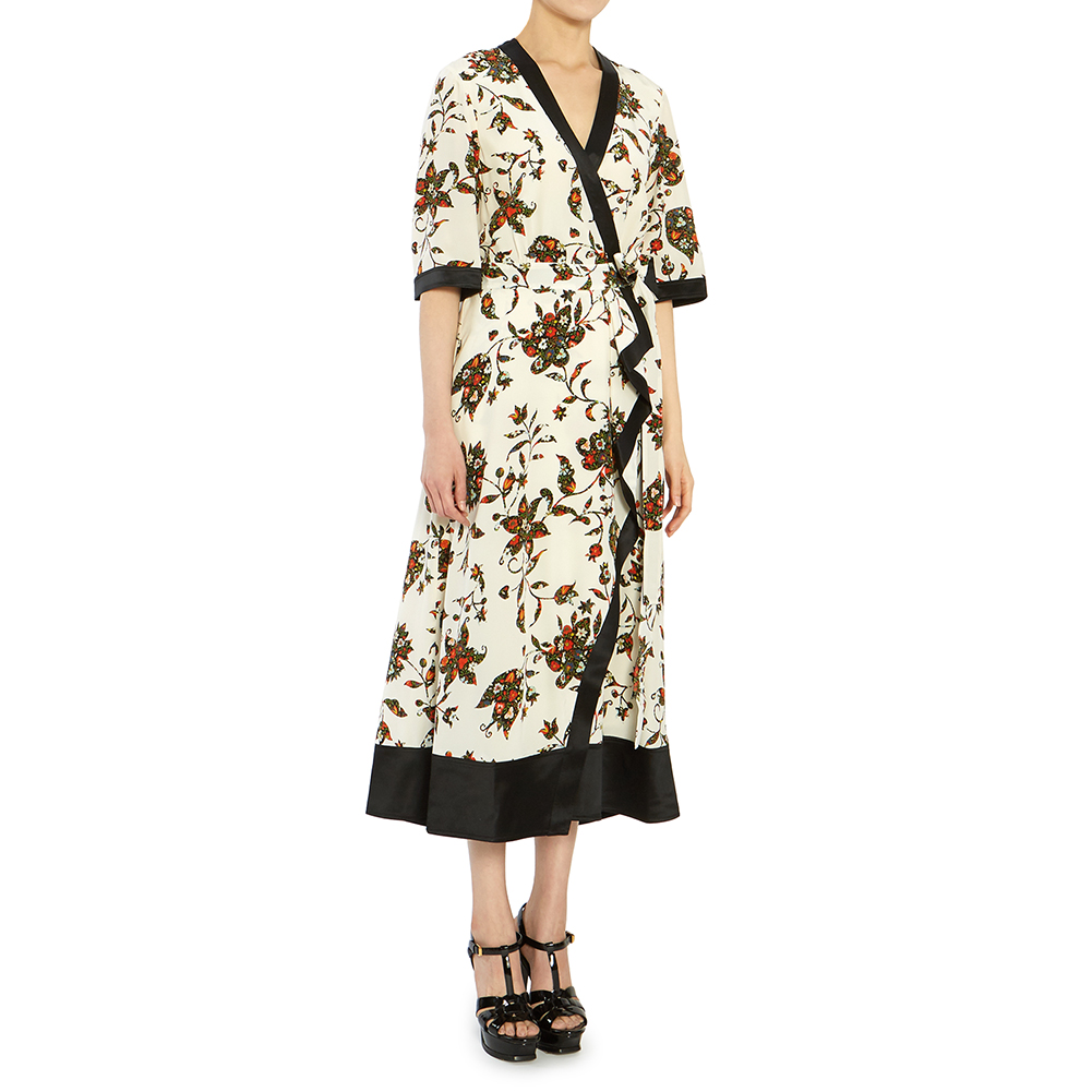 토리버치(TORYBURCH) 프린티드 랩 여자 실크 원피스 61698 893