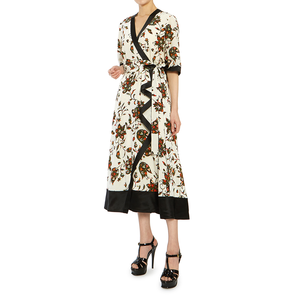 토리버치(TORYBURCH) 프린티드 랩 여자 실크 원피스 61698 893