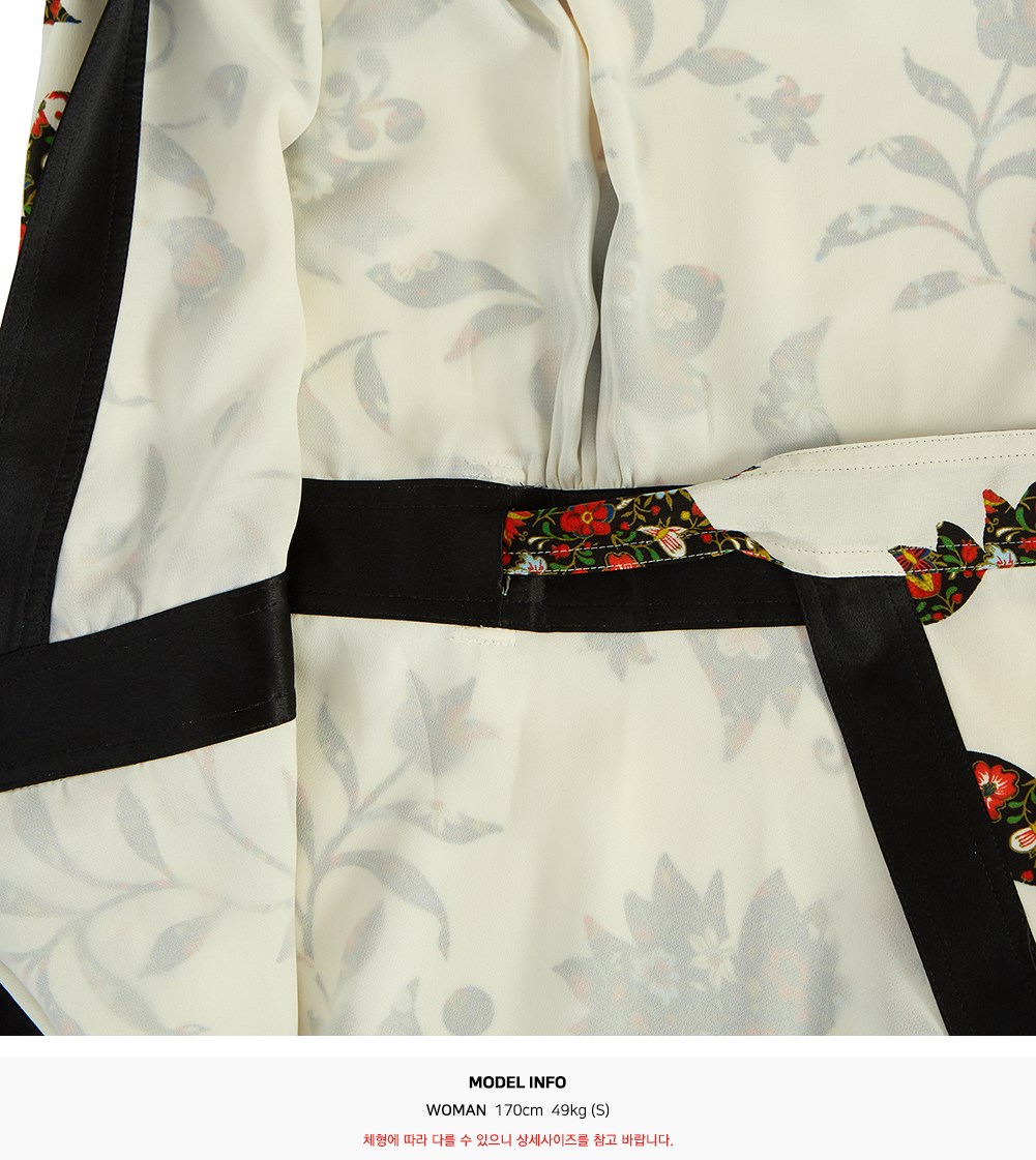 토리버치(TORYBURCH) 프린티드 랩 여자 실크 원피스 61698 893