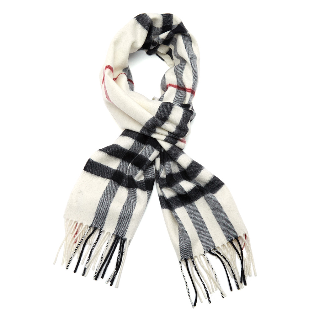 버버리(BURBERRY) 체크 캐시미어 공용 머플러 MU GIANT CHK 8015534