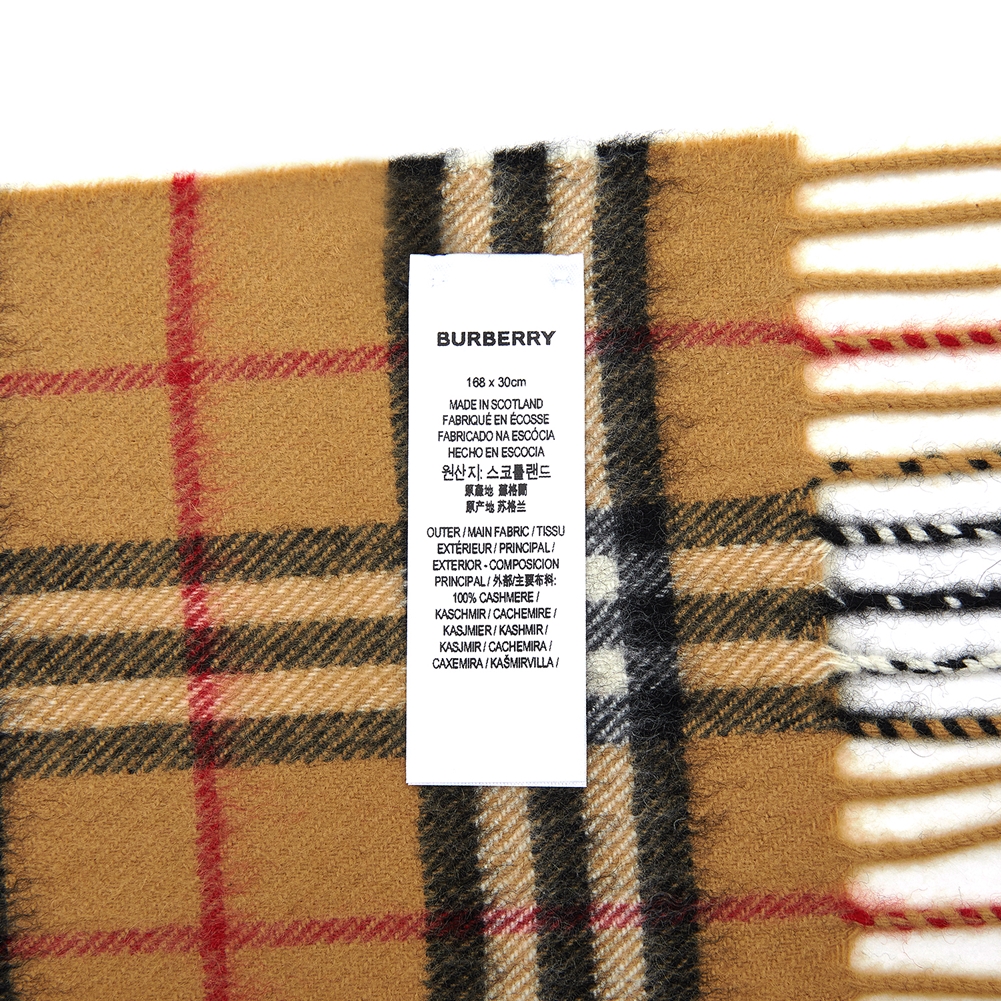 버버리(BURBERRY) 클래식 빈티지 체크 캐시미어 공용 머플러 MU VINTAGE CHK 8015556