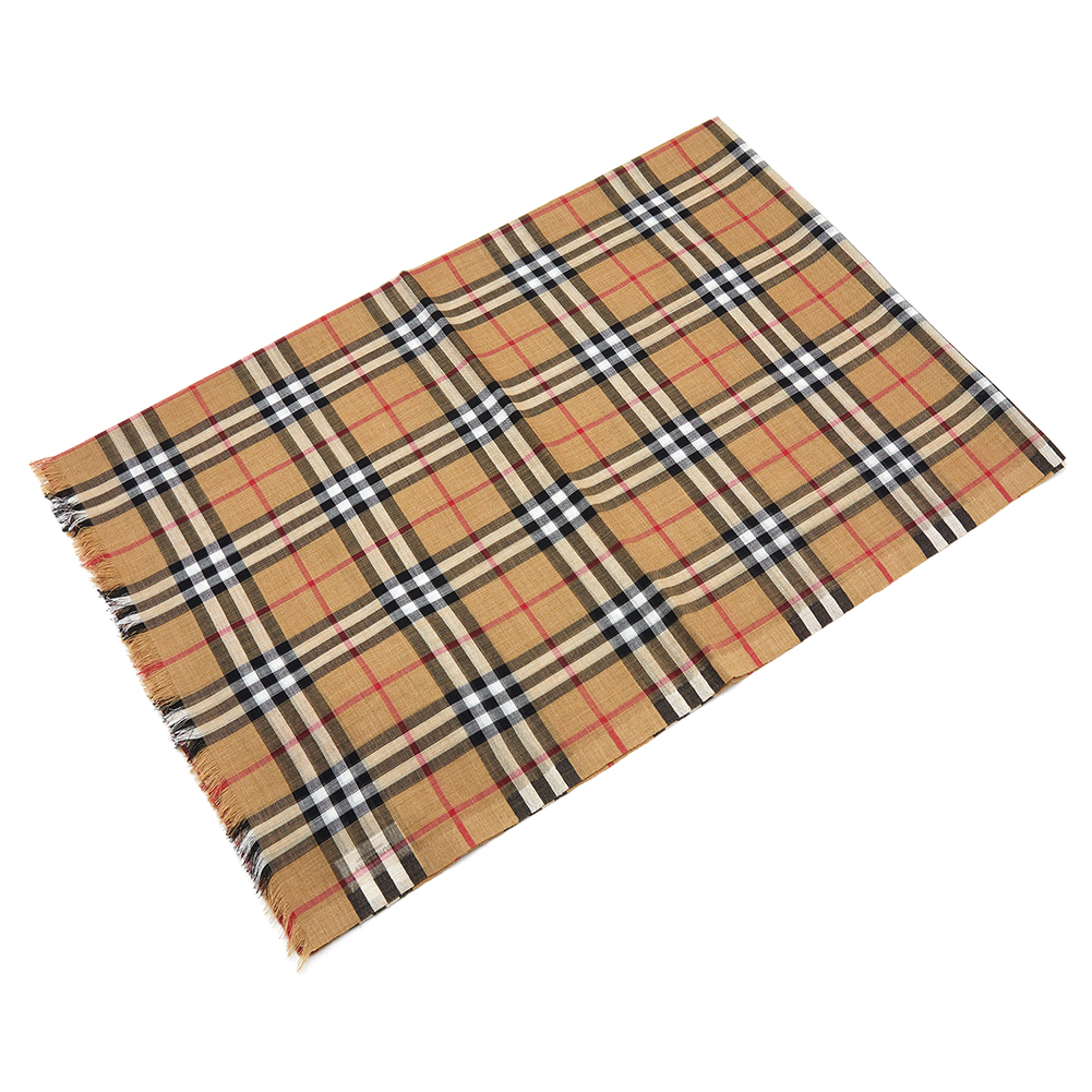 버버리(BURBERRY) 빈티지 체크 울 실크 공용 스카프 MU VTG CHECK 8015505