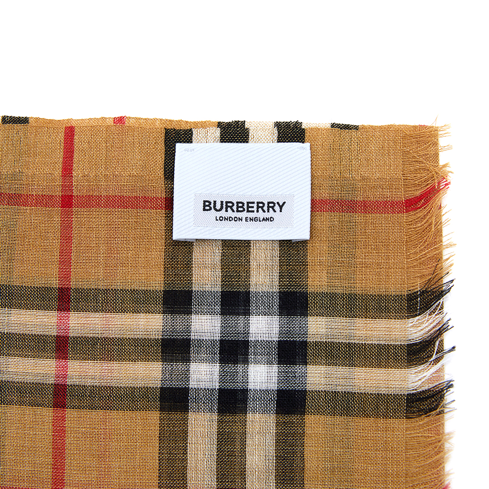 버버리(BURBERRY) 빈티지 체크 울 실크 공용 스카프 MU VTG CHECK 8015505