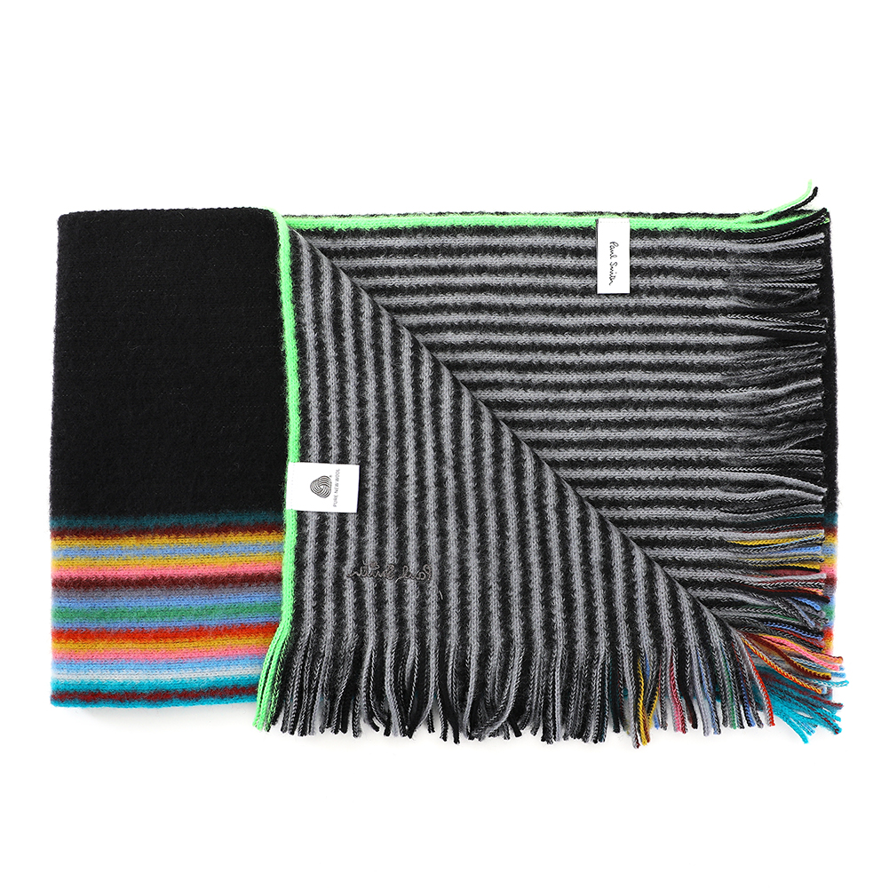 폴스미스(PAUL SMITH) 멀티 컬러 스트라이프 공용 울 머플러 M1A 811E AS10 79