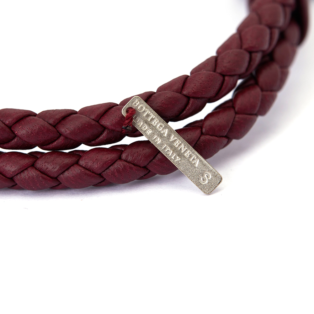 보테가베네타(BOTTEGA VENETA) 보르도 인트레치아토 브레이슬릿 공용 팔찌 113546 V001D 6337