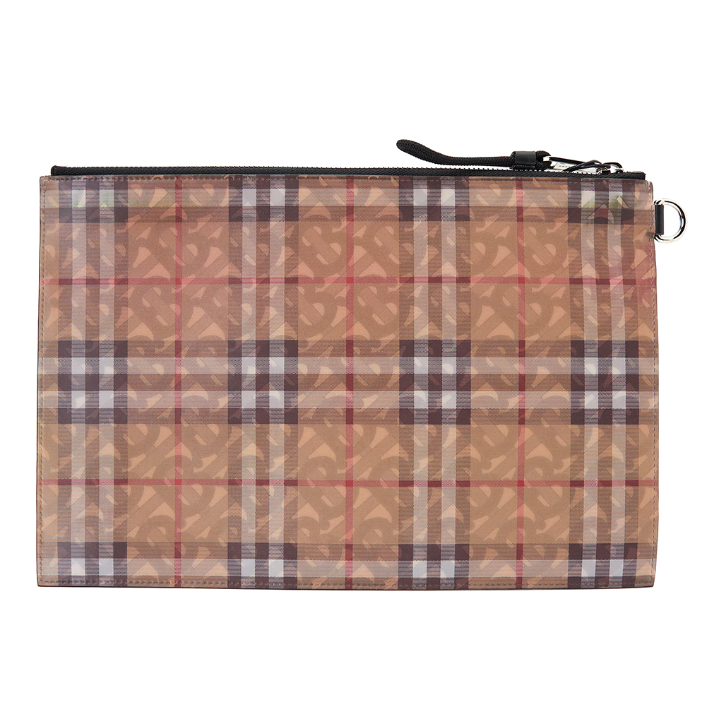 버버리(BURBERRY) 3D 프린트 홀로그램 남자 클러치/파우치 FLAT POUCH 8018163