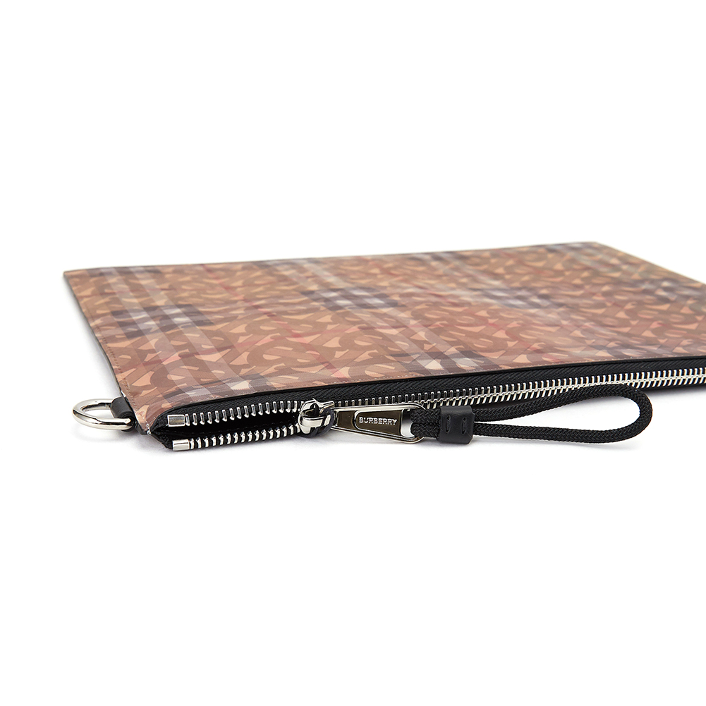버버리(BURBERRY) 3D 프린트 홀로그램 남자 클러치/파우치 FLAT POUCH 8018163