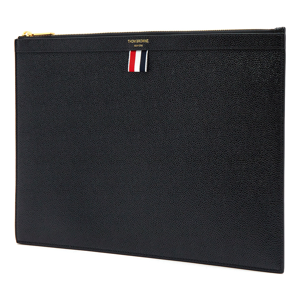 톰브라운(THOM BROWNE) 삼선탭 미디움 공용 클러치/파우치백 MAC084A 00198 001