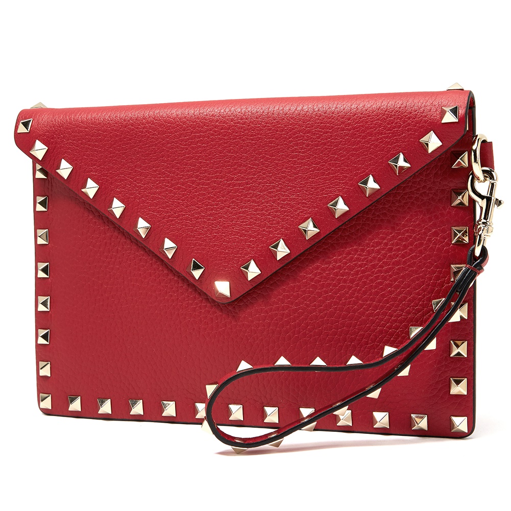 발렌티노(VALENTINO) 락스터드 엔벨롭 여자 클러치/파우치백 RW0P0P87VSH 0RO
