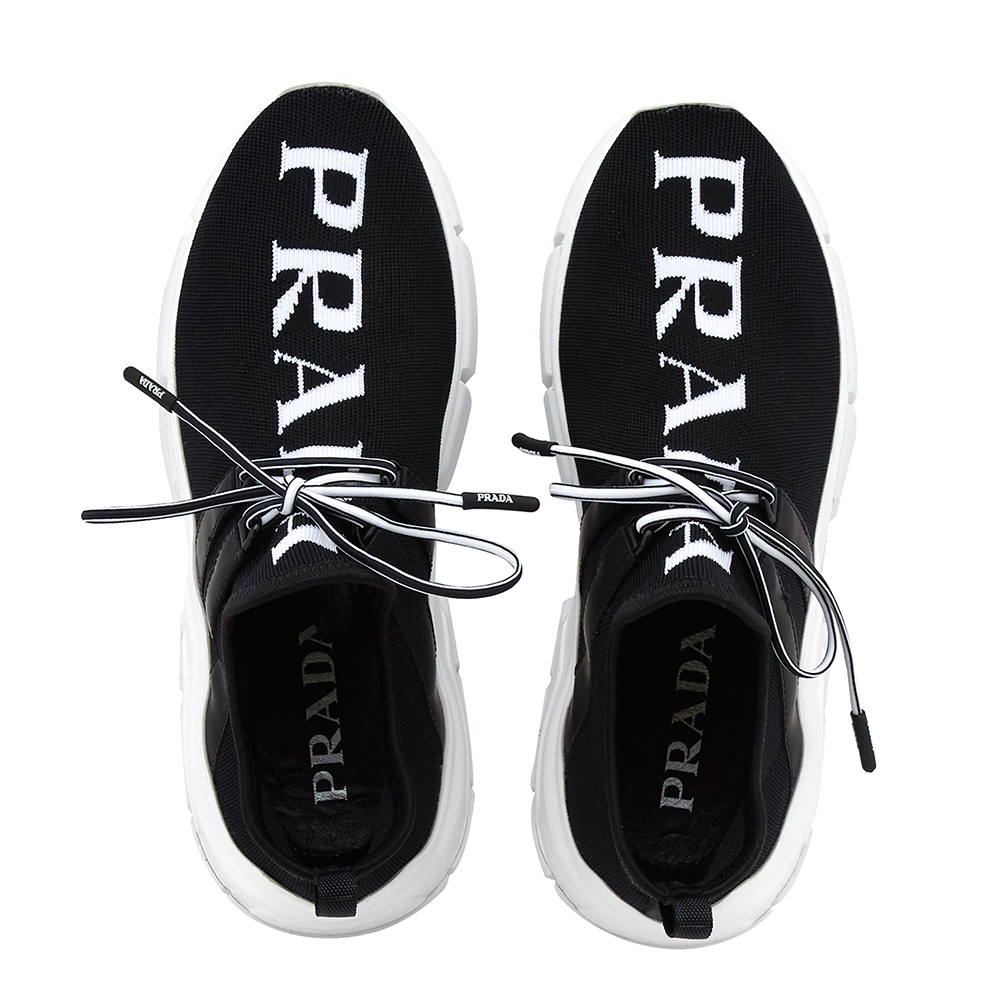 프라다(PRADA) 로고 여자 니트 스니커즈 1E344L 3V98 F0967